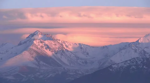 Sanset in the mountains HD Stock Footage 23469233