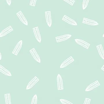 Sansevieria leaf tropical line vector seamless pattern Illustrazione stock