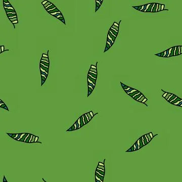 Sansevieria leaf tropical vector seamless pattern Stock Illustration