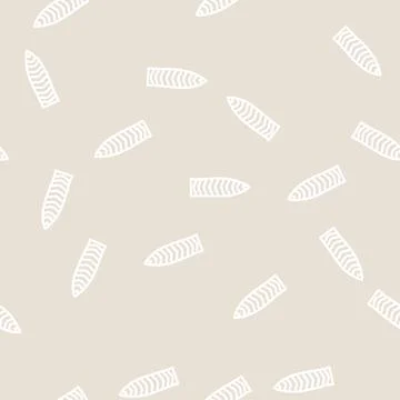 Sansevieria tropical leaf line vector seamless pattern Stock Illustration