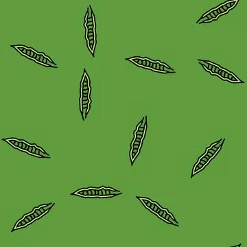 Sansevieria tropical leaf vector seamless pattern Stock Illustration