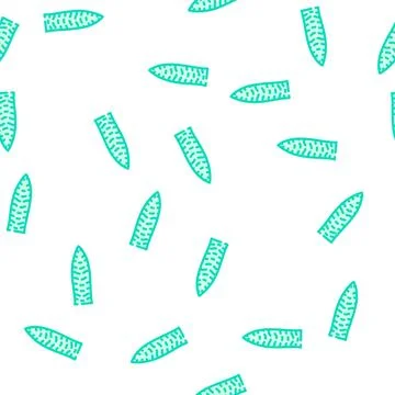 Sansevieria tropical leaf vector seamless pattern Stock Illustration