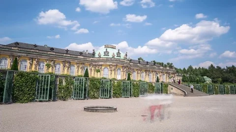 Sanssouci Palace Hyperlapse Stock Footage 70540904
