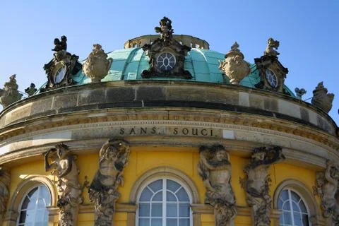 Sanssouci palace in potsdam Stock Photos