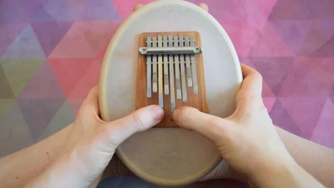 Sansula with colorful background Stock Footage 72958959