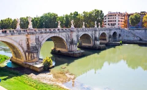 Sant Angelo Bridge Stock Photos