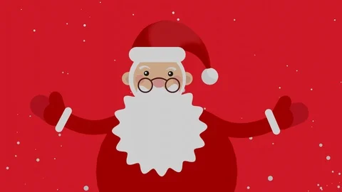 Santa 2d Stock Footage 122593455