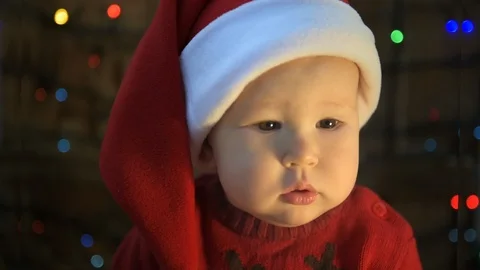 Santa baby indoors Video stock 97102653