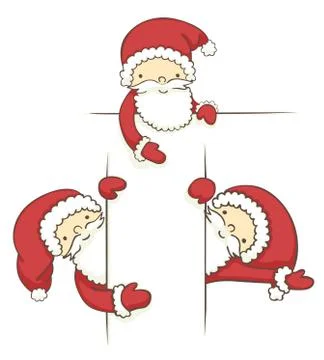 Santa Banners Stock Illustration