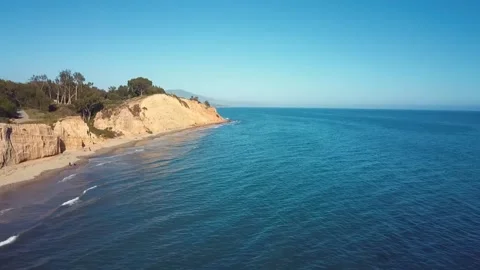 Santa Barbara Beach Drone Video stock 134901070