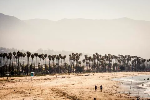 Santa Barbara Beach Stock Photos