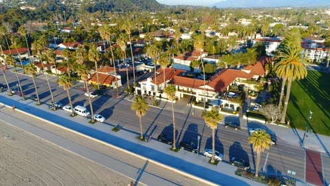 Santa Barbara Cabrillo Blvd Vídeo Stock 91823660