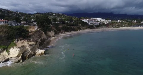Santa Barbara coast Stock Footage 82244144
