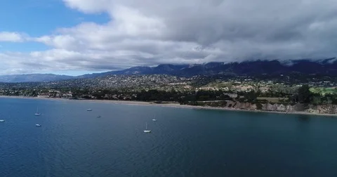 Santa Barbara Coast Video stock 82319473