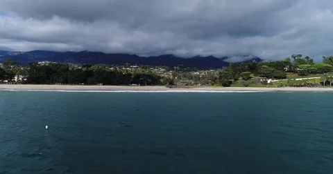 Santa Barbara Coast Stock Footage 82356273
