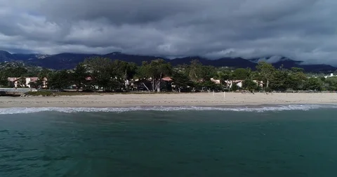 Santa Barbara Coast Stock Footage 82356829