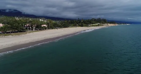 Santa Barbara Coast Stock Footage 82357134