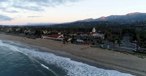 Santa Barbara Coast Stock Footage 82369511