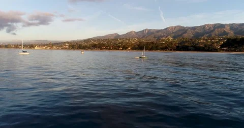 Santa Barbara Coast Stock Footage 82370429