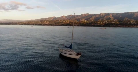 Santa Barbara Coast Stock Footage 82370633