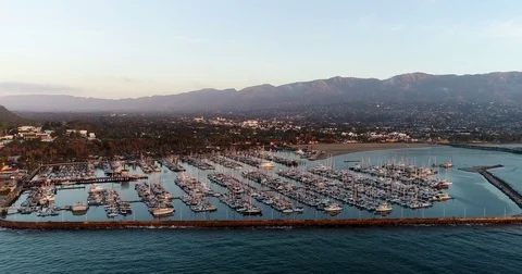 Santa Barbara Coast Stock Footage 82375593