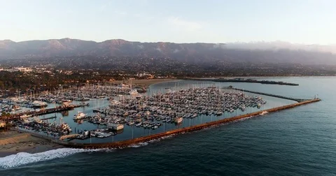 Santa Barbara Coast Stock Footage 82375764
