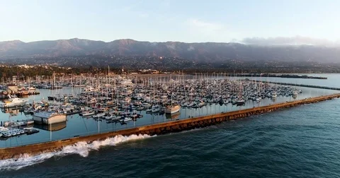 Santa Barbara Coast Stock Footage 82375925