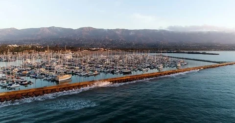 Santa Barbara Coast Stock Footage 82376145