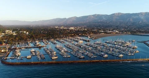Santa Barbara Coast Stock Footage 82376411