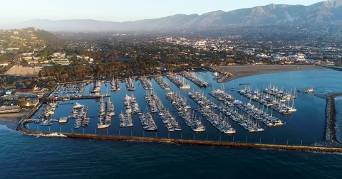 Santa Barbara Coast Video stock 82376751