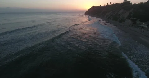 Santa Barbara Coast at Sunset 스톡 동영상 62763612