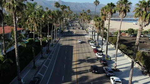 Santa Barbara Drone Stock Footage 112032140