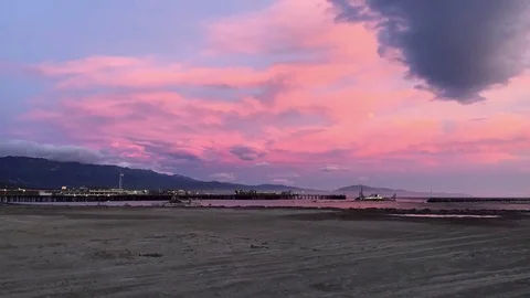 Santa Barbara Lenticular Cloud Timelapse Stock Footage 73736372