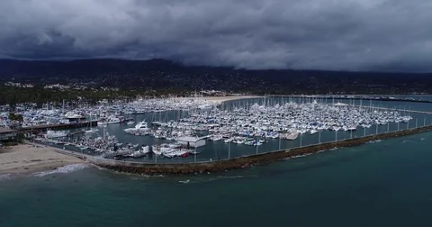 Santa Barbara Marina Stock Footage 82216467