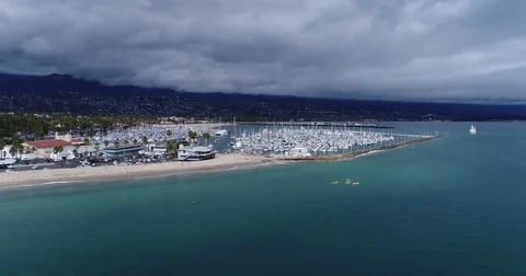 Santa Barbara Marina Stock Footage 82216698