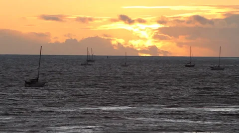 Santa Barbara Sunset 스톡 동영상 37146195