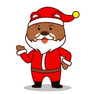 Santa Bear Stock-Illustration