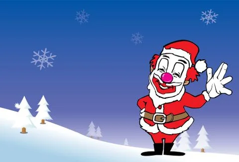 Santa Bozo 스톡 일러스트