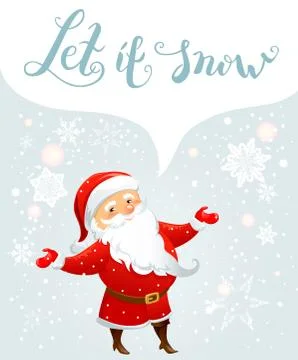 Santa with bubble Stock Illustration