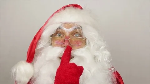 Santa calms the audience Video stock 80390749