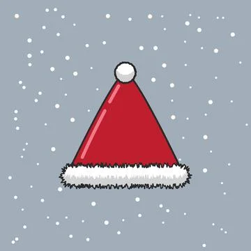 Santa cap icon vector イラスト素材