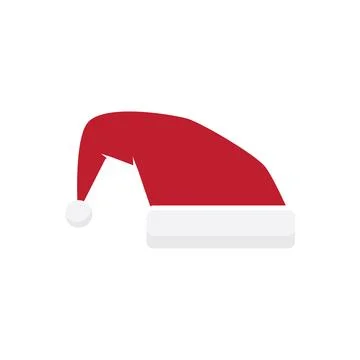 Santa cap icon vector Stock Illustration