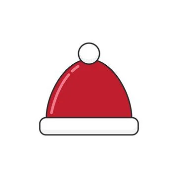 Santa cap icon vector Stockillustratie