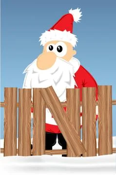 Santa cartoon Stock Illustration