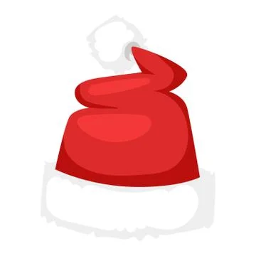 Santa christmas hat vector illustration. Stock Illustration