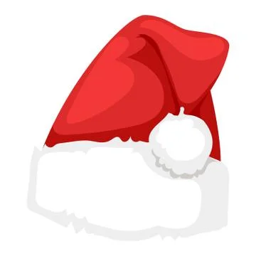 Santa christmas hat vector illustration. Stock Illustration