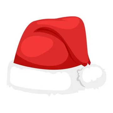 Santa christmas hat vector illustration. Stock Illustration