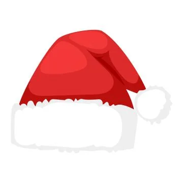 Santa christmas hat vector illustration. Stock Illustration