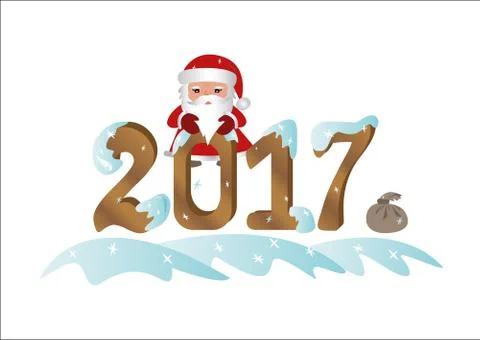 Santa Claus 2017 Stock Illustration
