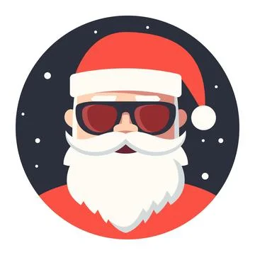 Santa Claus avatar vector illustration Stock Illustration